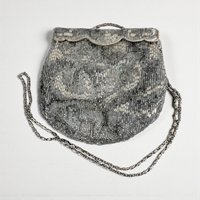 Vintage La Regale Silver Beaded Purse: Mid-Century Evening Bag
