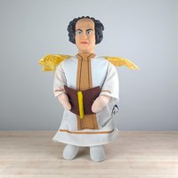 2001 Moe Howard Angel Plush Doll: The Three Stooges C3 Entertainment Toy