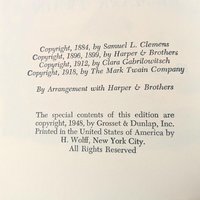 Vintage 1940s Tom Sawyer & Huckleberry Finn: Mark Twain Illustrated Book Set