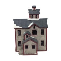 Vintage 1997 Lemax Hereford's Barn: Dickensvale Porcelain Lighted House