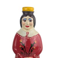 Vintage 1983 Painted Mrs. Butterworth Bottle: Hand Painted Folk Art Decor