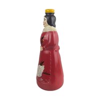 Vintage 1983 Painted Mrs. Butterworth Bottle: Hand Painted Folk Art Decor