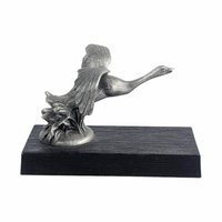 Vintage 1983 Wills Sainte Claire Hood Ornament: Franklin Mint Pewter Gray Goose Sculpture
