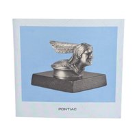 Vintage 1982 Pontiac Pewter Hood Ornament: Franklin Mint Chief Sculpture