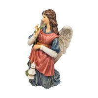 Vintage Grandeur Noel Nativity Angels: Set of 2 Ceramic Christmas Figures