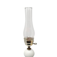 Vintage Milk Glass Hurricane Lamp: Hobnail Electric Table Light with Shade