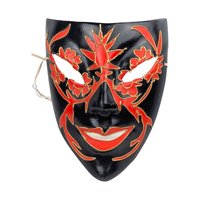 Vintage 1990s Venetian Carnival Mask: Handmade Papier-Mâché Wall Art, Italy