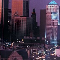 Vintage 1987 Minneapolis Print: Rick Gravrok World Series Skyline #1, Framed Minnesota Twins Art