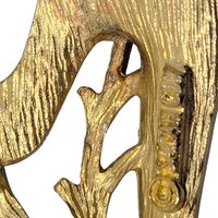 Vintage Sarah Coventry Leaf Jewelry Set: 1960s Brooch Clip On Earrings