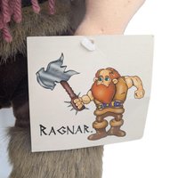 Vintage 1990s Ragnar Plush Doll: Minnesota Vikings NFL Mascot Toy