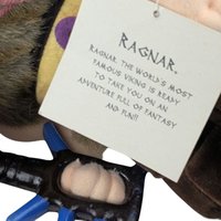 Vintage 1990s Ragnar Plush Doll: Minnesota Vikings NFL Mascot Toy