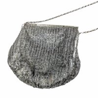 Vintage La Regale Silver Beaded Purse: Mid-Century Evening Bag