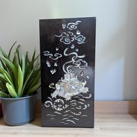 Set of 4 Vintage Korean Abalone Panels: Four Auspicious Creatures Art