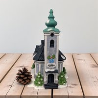 Vintage 1991 St. Nikolaus Kirche: Dept 56 Alpine Village Series