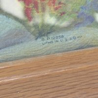 Vintage Good Shepherd Print: Jesus with Lamb Framed Religious Art