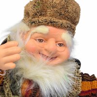 Vintage Irish Gnome Figure: Folklore Fairy Doll with Basket