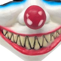 Vintage Scary Clown Mask: Made in Mexico Rubber Halloween Prop