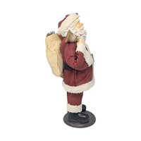 Vintage Standing Santa Figurine: 10" Traditional Holiday Decor