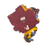 Vintage Bear Shelf Sitter Figurine: Resin Christmas Candy Decor