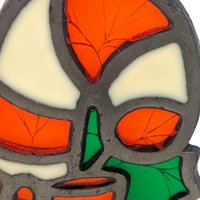 Vintage Candy Cane Tealight Holder: Faux Stained Glass Holiday Decor