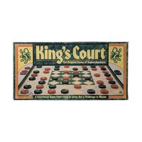 Vintage 1989 King's Court Game: Golden Supercheckers Strategy Game