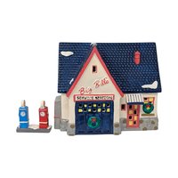 Vintage 1989 Dept 56 Big Bill's Service Station: Snow Village 5128-4 Ceramic House