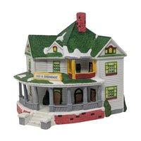 Vintage 1993 Lemax Bed & Breakfast: Dickensvale Porcelain Lighted House
