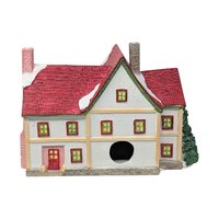 Vintage 1993 Lemax Christmas Shoppe: Dickensvale Porcelain Lighted House