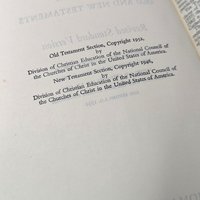 Vintage 1952 Holy Bible: Thomas Nelson & Sons With Helps Edition