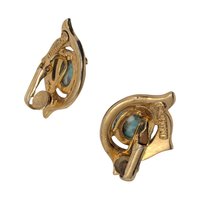 Vintage Sarah Coventry Desert Sky Earrings: 1970s Faux Turquoise Clip Ons
