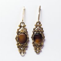 Vintage Earring Collection Your Choice: Faux Pearl, Moonglow, or Tiger Eye