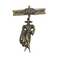 Vintage 1960s Conquistador Brooch: Spanish Figural Dangle Pin