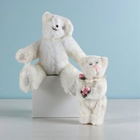 Vintage White Teddy Bear Set: Joan Chesney & Berkeley Designs