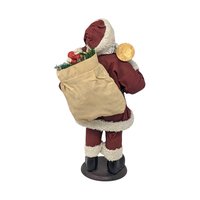Vintage Standing Santa Figurine: 10" Traditional Holiday Decor