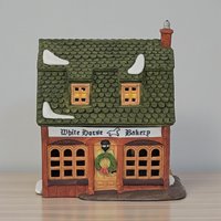 Vintage 1988 "White Horse Bakery" House: Dept 56 Dickens' Village Collectible