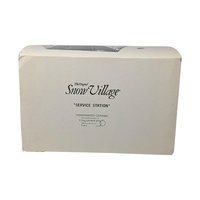 Vintage 1989 Dept 56 Big Bill's Service Station: Snow Village 5128-4 Ceramic House