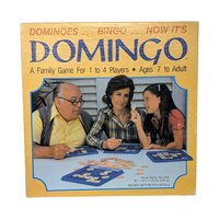 Vintage 1982 Domingo Game: Western Publishing Family Game, Missing 1 Tile