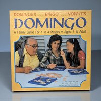 Vintage 1982 Domingo Game: Western Publishing Family Game, Missing 1 Tile