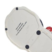 Vintage Holiday Seasons Santa Candy Jar: Ceramic Divided Dish Christmas Decor