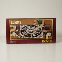 Vintage 1979 Rummy by Hoyle Game: Sealed Chips Plastic Mat Card Game