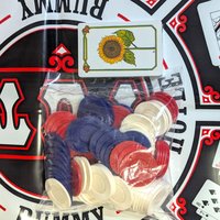 Vintage 1979 Rummy by Hoyle Game: Sealed Chips Plastic Mat Card Game