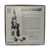 Vintage 1982 Blockhead! Game: Pressman Balancing Skill Toy Complete