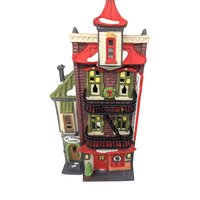 Vintage 1990 Dept 56 Wong's in Chinatown: Complete w/ Ladders