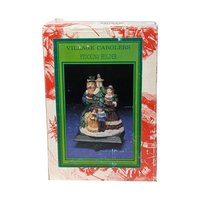 Vintage Village Carolers Family Stocking Holder: Resin Victorian Christmas Mantle Decor