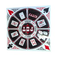 Vintage 1979 Rummy by Hoyle Game: Sealed Chips Plastic Mat Card Game