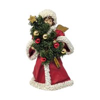 Vintage Small Christmas Angel Tree Topper Figurine
