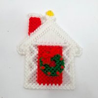 Vintage Handmade Plastic Canvas Ornaments: Needlepoint Christmas Decor Set