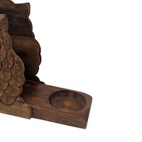 Vintage Wooden Owl Napkin Holder & Salt Pepper Caddy: Rustic Kitchen Decor