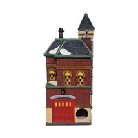Vintage 1990 Red Brick Fire Station: Dept 56 Christmas in the City