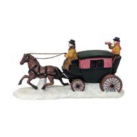 Vintage Dept 56 Dover Coach: Heritage Village Porcelain Accessory